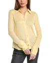 Helmut Lang Lyocell-jersey Shirt In Yellow