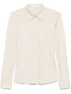 Helmut Lang Fluid Slim Shirt.liq In Brown