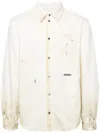 Helmut Lang Shirts In Ecru Painter