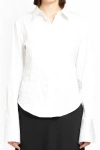 Helmut Lang Fitted Button-front Shirt In White