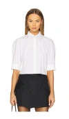 Helmut Lang Articulated Short-sleeve Shirt In White