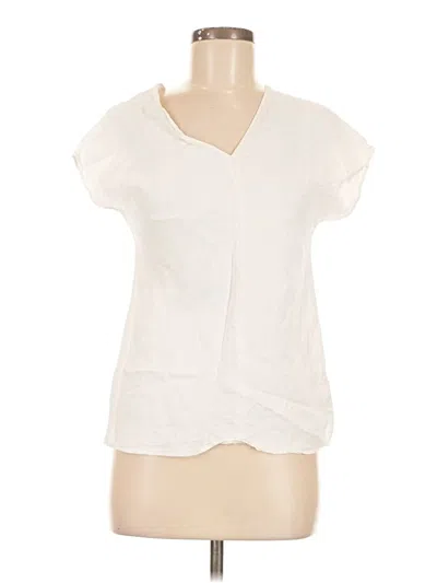 Pre-owned Helmut Lang Short Sleeve Blouse In White