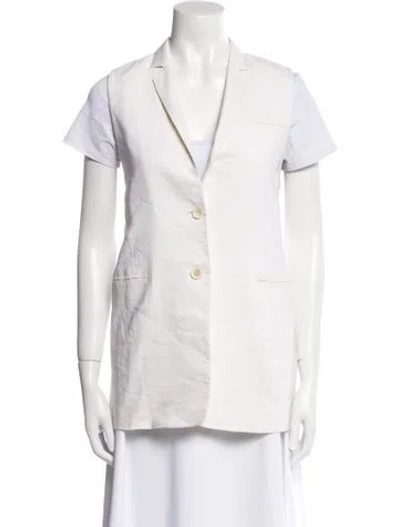 Pre-owned Helmut Lang Short Sleeve Button-up Top In Neutral