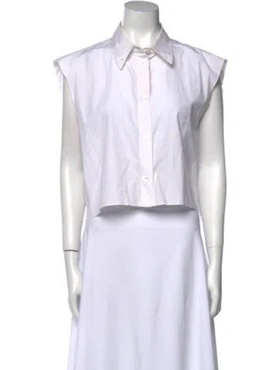 Pre-owned Helmut Lang Short Sleeve Crop Top In Neutral