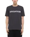 Helmut Lang Graphic Print Crew Neck T-shirt In Ash