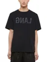 Helmut Lang Short Sleeve Logo Graphic Tee In Black