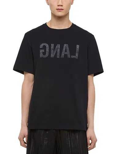 Helmut Lang Short Sleeve Logo Graphic Tee In Black