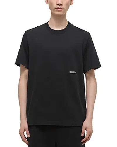 Helmut Lang Short Sleeve Logo Tee In Black