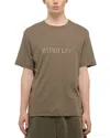 Helmut Lang Short Sleeve Logo Tee In Olive
