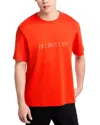 Helmut Lang Men's Logo Oversized Short-sleeve T-shirt In Safety Orange