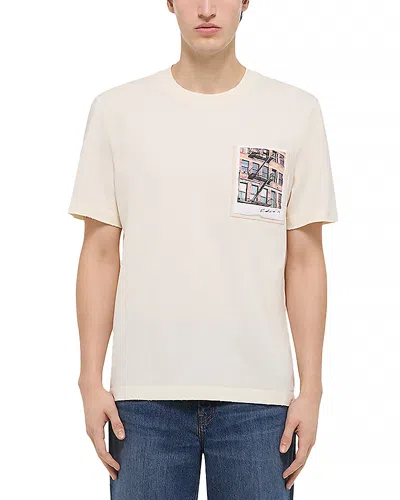 Helmut Lang Postcard Building Graphic Print T-shirt In Neutral