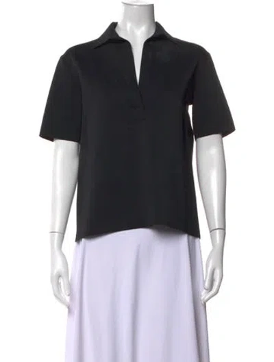 Pre-owned Helmut Lang Short Sleeve Polo In Black