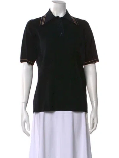 Pre-owned Helmut Lang Short Sleeve Polo In Blue