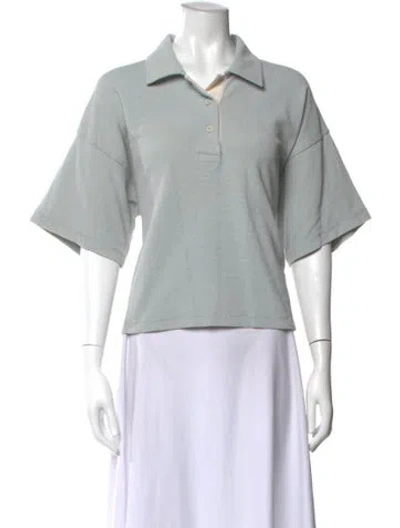 Pre-owned Helmut Lang Short Sleeve Polo In Blue