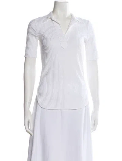 Pre-owned Helmut Lang Short Sleeve Polo In White