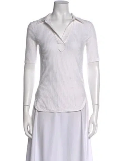 Pre-owned Helmut Lang Short Sleeve Polo In White