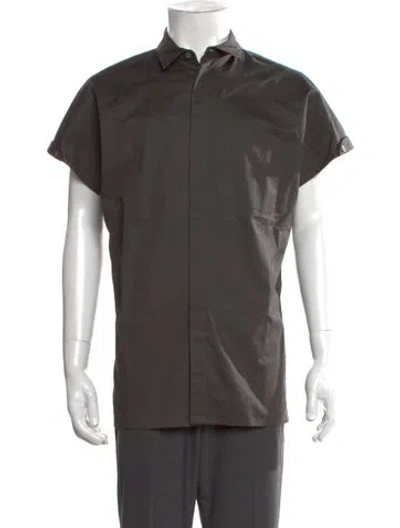 Pre-owned Helmut Lang Short Sleeve Shirt In Gray