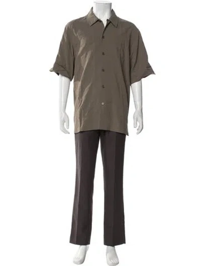 Pre-owned Helmut Lang Short Sleeve Shirt In Green