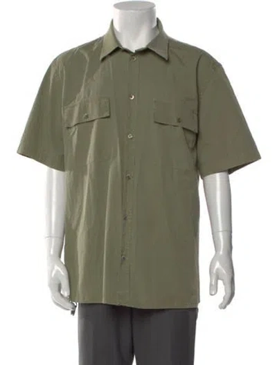 Pre-owned Helmut Lang Short Sleeve Shirt In Green