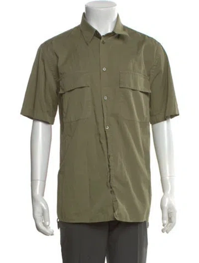 Pre-owned Helmut Lang Short Sleeve Shirt In Green