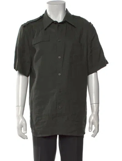 Pre-owned Helmut Lang Short Sleeve Shirt In Green