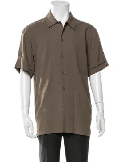 Pre-owned Helmut Lang Short Sleeve Shirt In Green