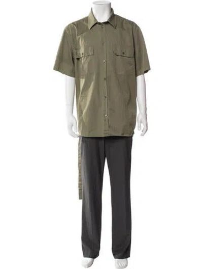 Pre-owned Helmut Lang Short Sleeve Shirt In Green