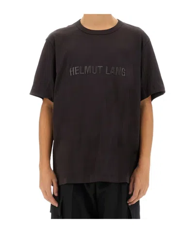 Helmut Lang Man T-shirt Dark Brown Size S Cotton