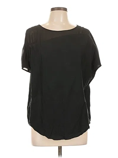 Pre-owned Helmut Lang Short Sleeve Top Black One Shoulder Neckline Tops