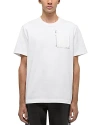 Helmut Lang Short Sleeve Zip Pocket Tee In White