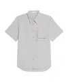 Helmut Lang Short Sleeve Layered Pocket Shirt In White