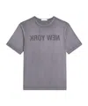 Helmut Lang Garment-dyed New York Tee In Gray