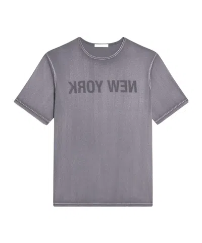 Helmut Lang Man Grey T-shirts & Tank Tops