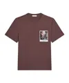 Helmut Lang Short Sleeve Pocket Postcard Tee In Red