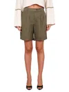 Helmut Lang Short Transparent In Green