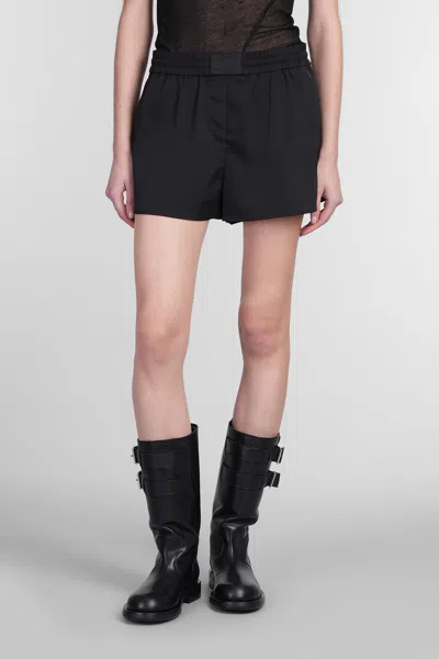 HELMUT LANG SHORTS IN BLACK POLYESTER