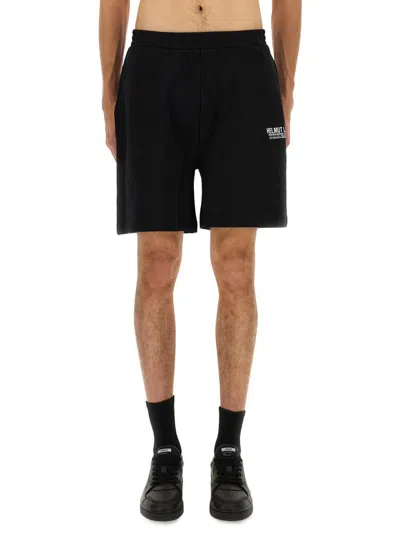 Helmut Lang Shorts With Logo In Black