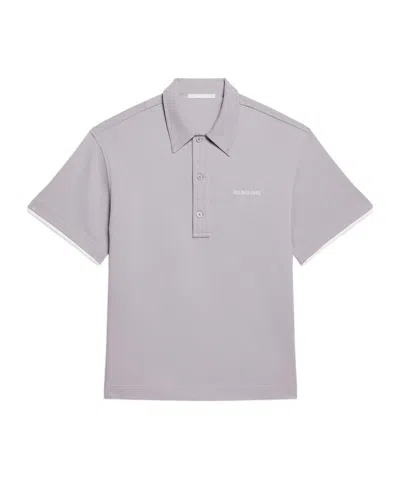 Helmut Lang Short-sleeved Polo Shirt In Purple