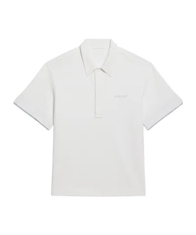 Helmut Lang Short-sleeved Polo Shirt In White