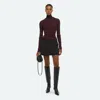 Helmut Lang Shrug Layer Turtleneck Sweater In Brown