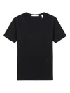 Helmut Lang Shrunken Short-sleeve Crew-neck Top In Black