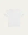 Helmut Lang Slash Shrunken Soft Tee Optic White In Optic Wht