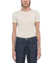 Helmut Lang Shrunken Tee In Ivory