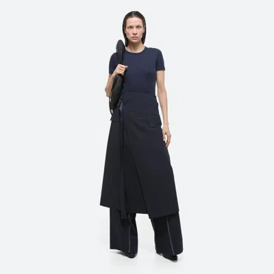 Helmut Lang Shrunken Tee In Navy