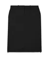 Helmut Lang Side Split Mini Skirt In Black
