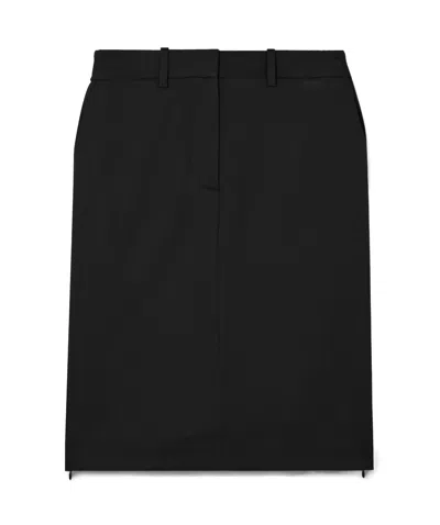 Helmut Lang Side Split Mini Skirt In Black