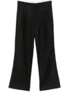 Helmut Lang Zip-detail Pleated Trousers In Black