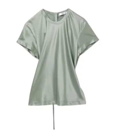 Helmut Lang Silk Blouse In Lightgrey