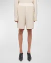 Helmut Lang Bomber Shorts In Oat