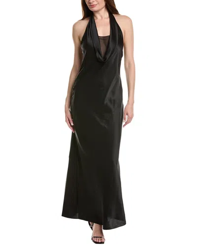 Helmut Lang Silk Maxi Dress In Black